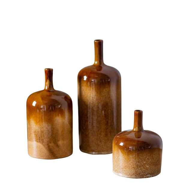 Chad Ornaments Brown Set of 3