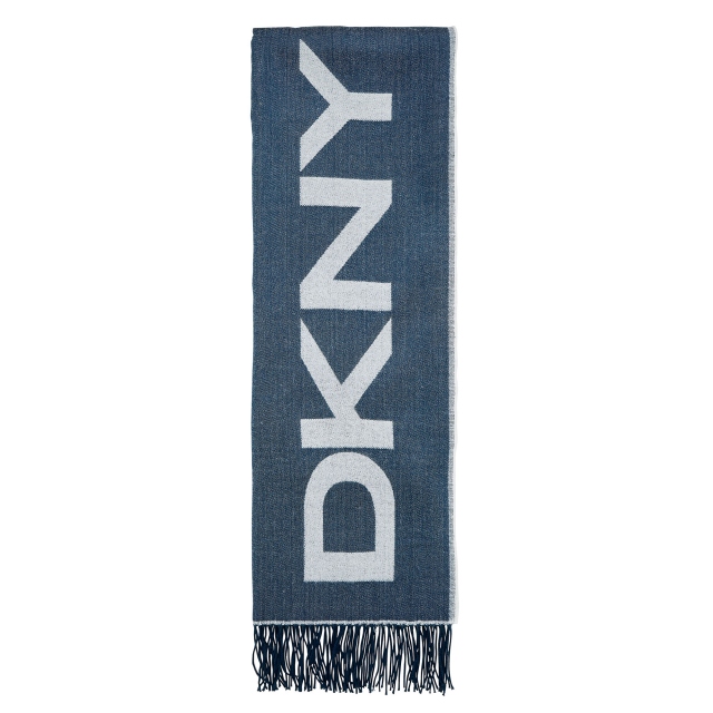 DKNY Logo Navy Throw