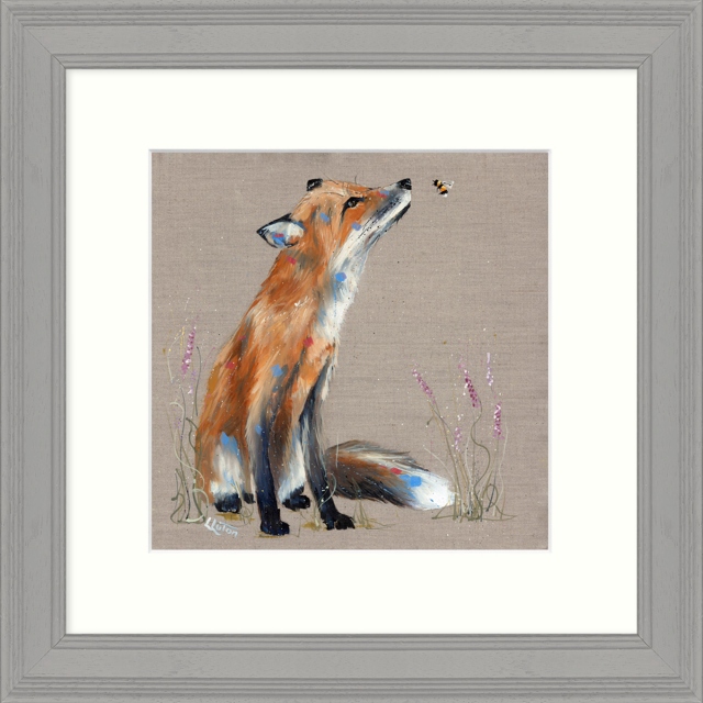 Framed Print by Louise Luton - The Fox and the Bee
