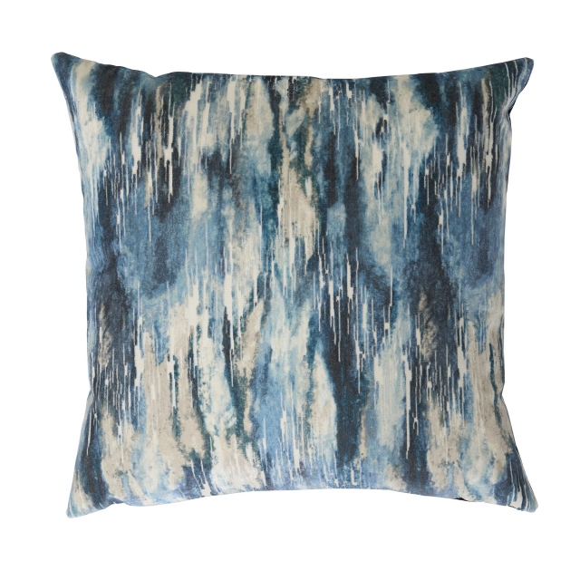 Kaleidoscope Velvet Blue Large Cushion