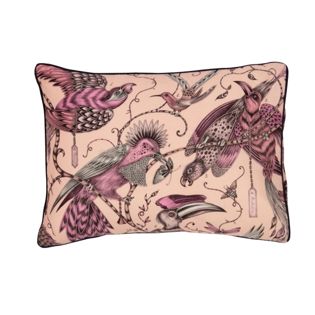 Emma Shipley Audubon Boudoir Cushion Pink