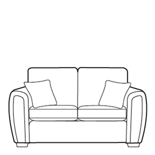 2 Seat Standard Back Sofabed In Fabric - Seville