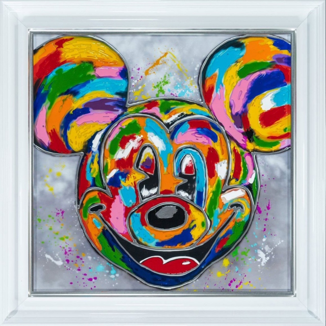 Glass Art - Mickey Mouse Small