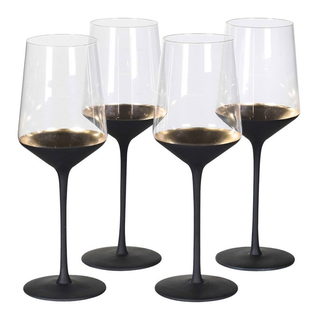 Set Of 4 - Noir Wine Glass
