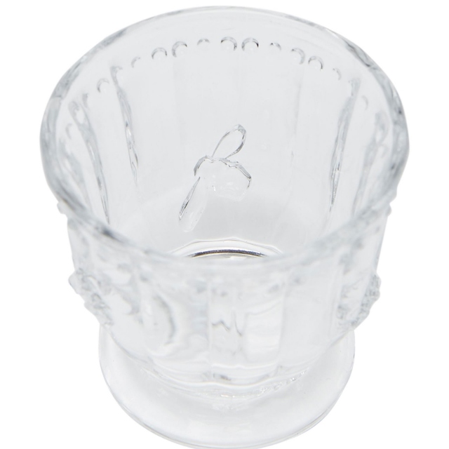 Set of 2 - Bee Glass Egg Cup