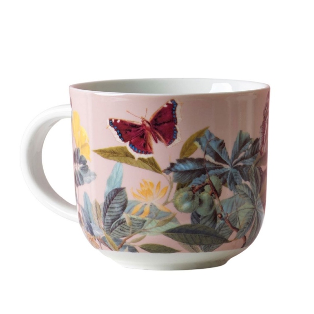 Floral Butterfly Pink Mug