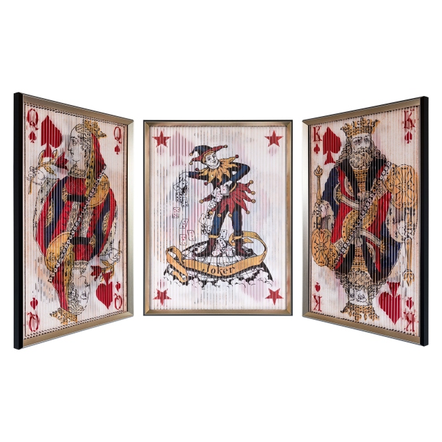 Playing Cards Large Kinetic Wall Art