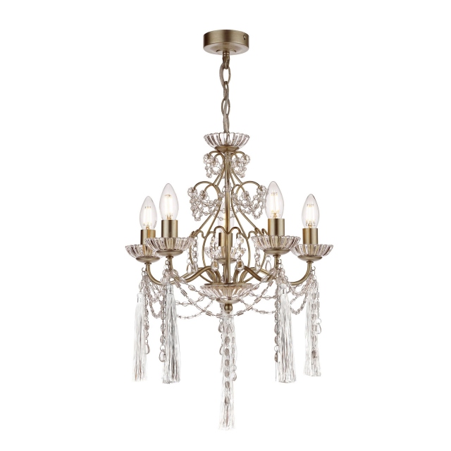 Aanais 5 Chandelier Champagne - Laura Ashley
