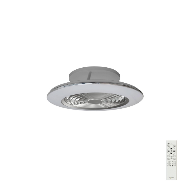 Mistral Mini Ceiling Light Fan LED 70w Silver