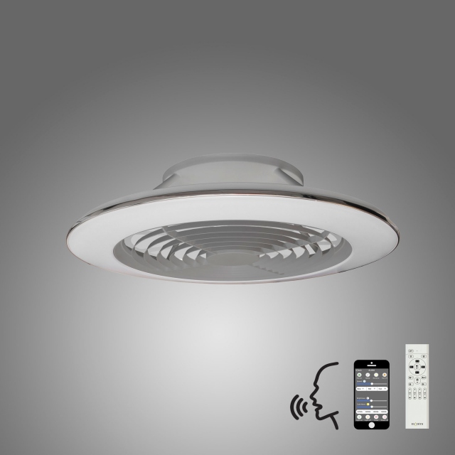 Mistral XL Ceiling Light Fan LED 95w Silver
