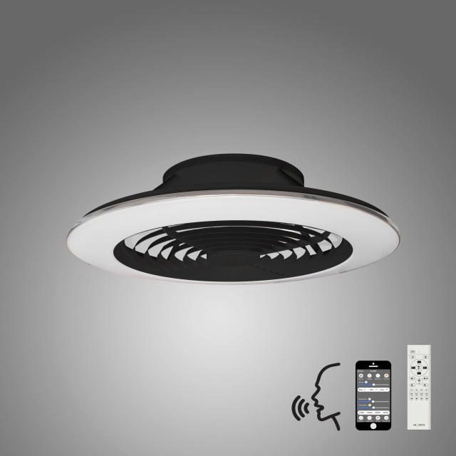 Mistral XL Ceiling Light Fan LED 95w Black