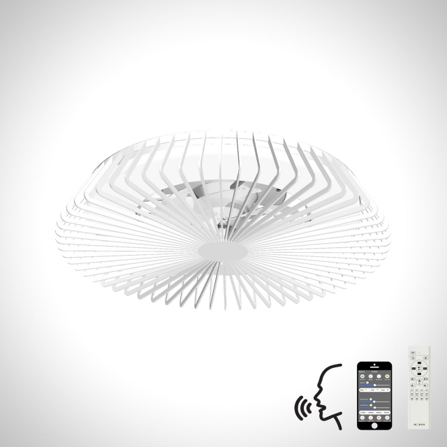 Sirocco Ceiling Light Fan LED 70w White
