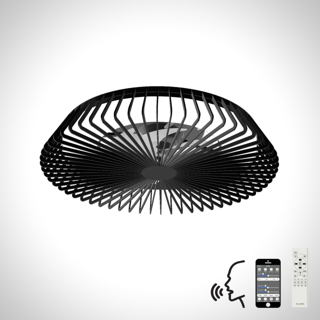 Sirocco Ceiling Light Fan LED 70w Black