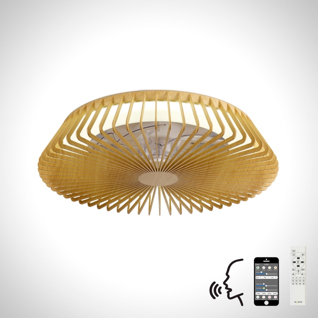 Sirocco Ceiling Light Fan LED 70w Wood Effect