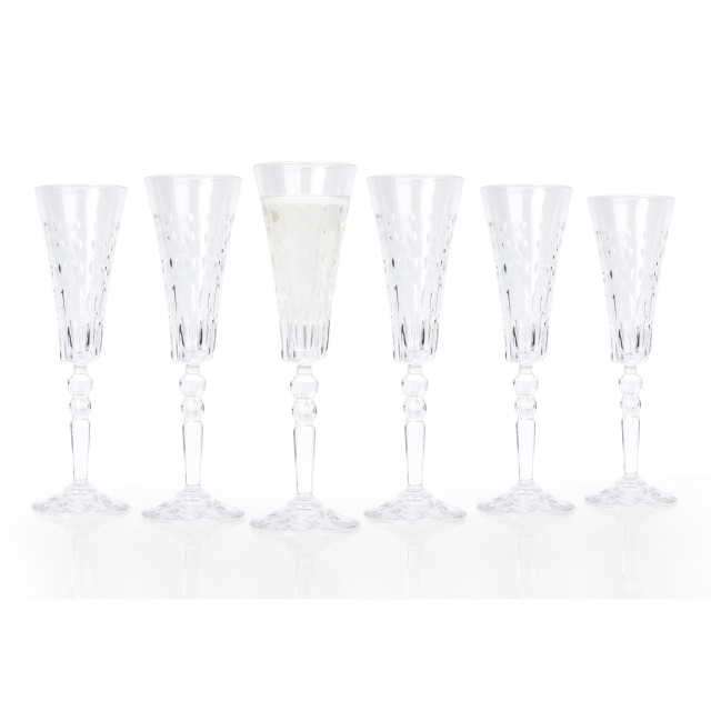 Set of 6 - RCR Marilyn Champagne Flutes