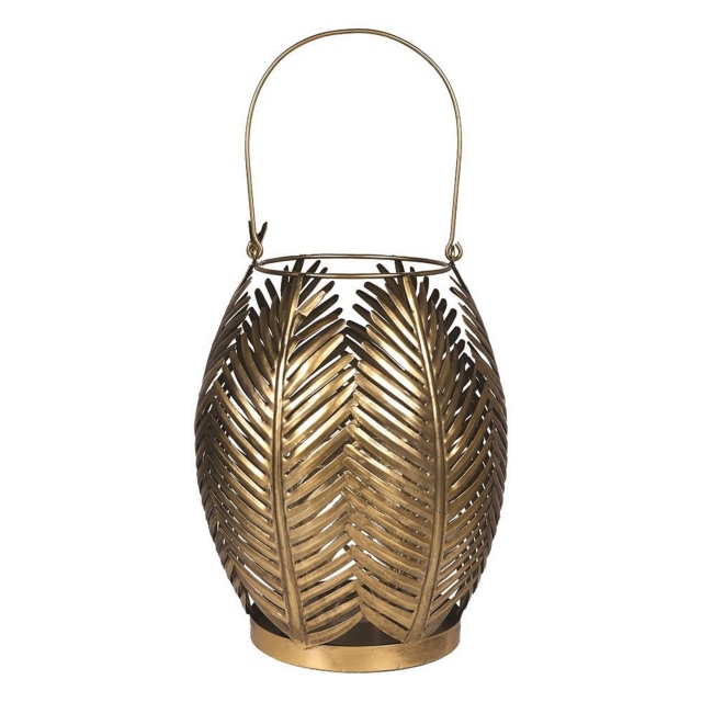 Oval Lantern - Palm Laf