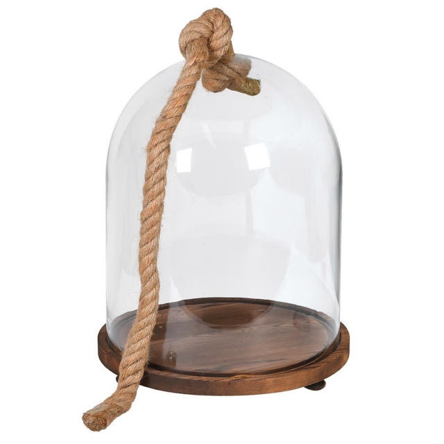 Rope Handle Glass Dome