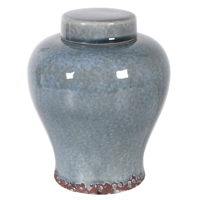 Rustic Ceramic Jar Grey