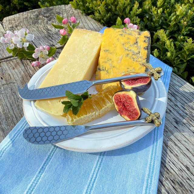 Honeycomb Cheese & Butter Knife Set