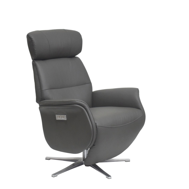 Power Recliner Swivel Chair In Leather/PU - Copenhagen