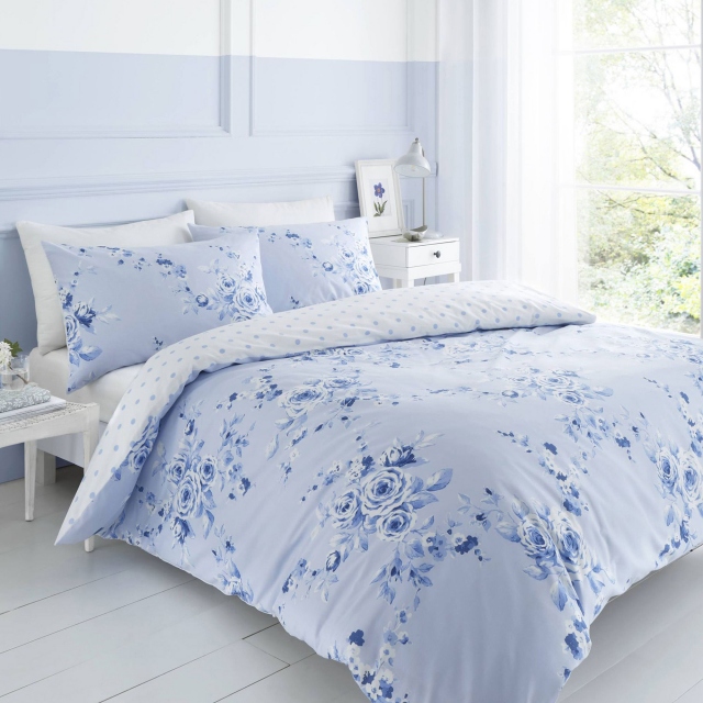 Catherine Lansfield Canterbury Blue Bedding Collection