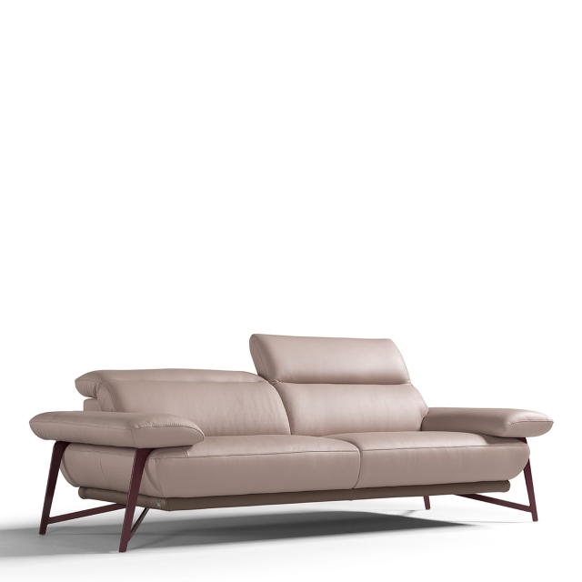 3 Seat Sofa In Leather - Ancona