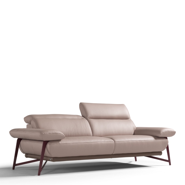 2 Seat Sofa In Leather - Ancona