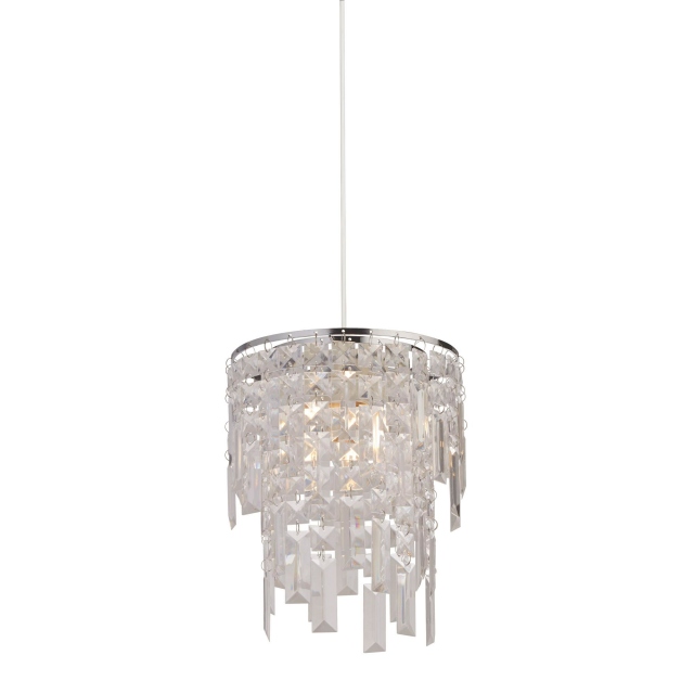 Evie Easy Fit Pendant Shade Glass Drops