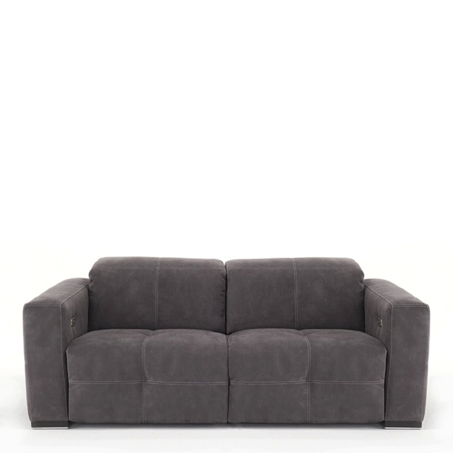 2 Seat 2 Power Recliner Sofa In Fabric Or Leather - Padova