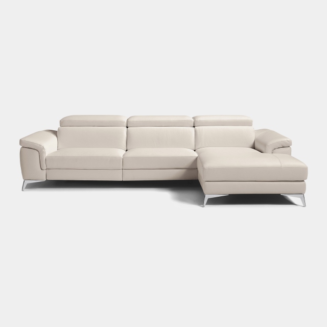 2 Piece RHF Chaise Sofa In Leather - Portofino