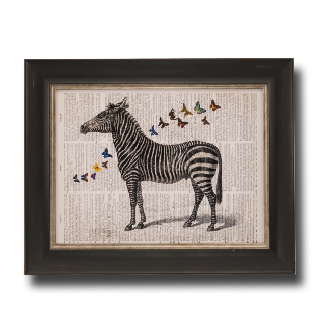 by Christopher James - Zebra and Butterflies