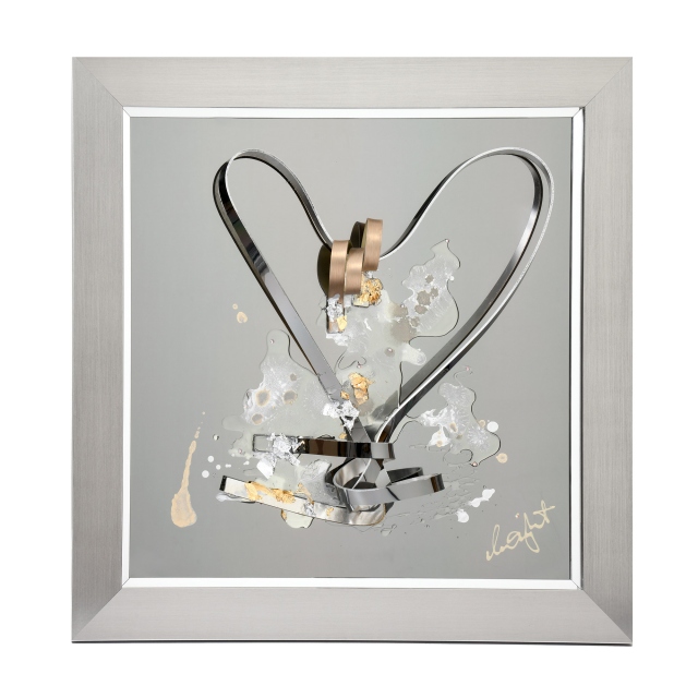 Liquid Art by Clare Wright - Ribbons All Heart Small