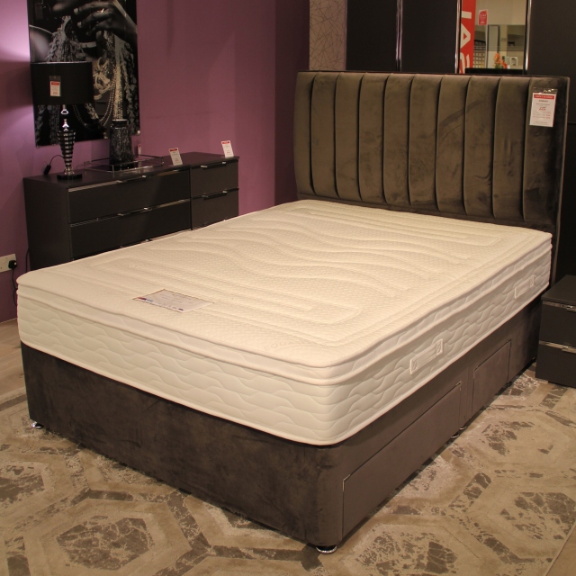 150cm (King) 2+2 Drawer Mattress & Base Set - Item As Pictured - Luxuy Abbey 1400