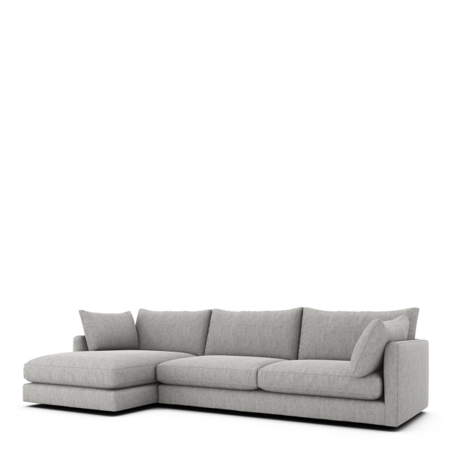 Large LHF Chaise Sofa In Fabric - Santa Fe