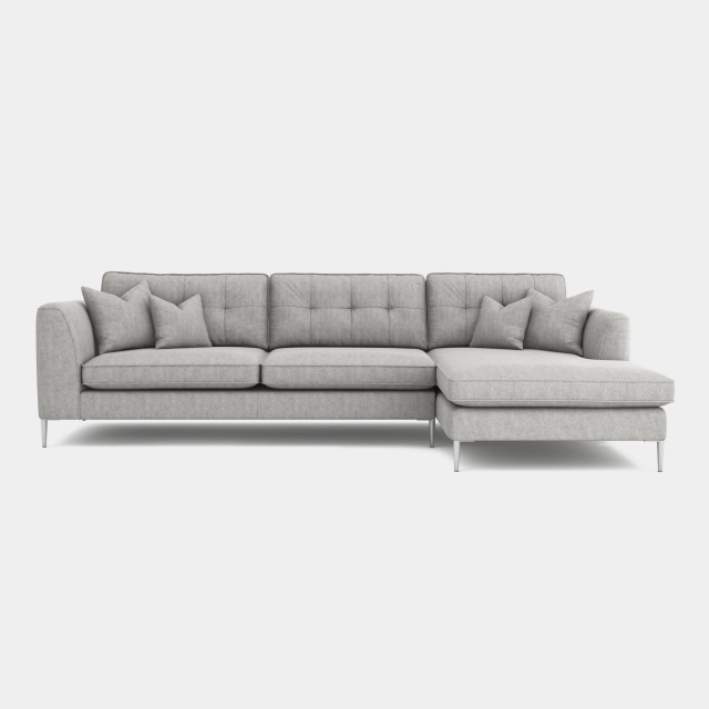 Large RHF Chaise Standard Back Sofa In Fabric - Colorado