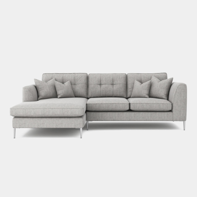Small LHF Chaise Standard Back Sofa In Fabric - Colorado