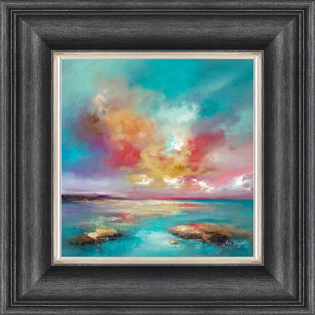 Framed Print by Anna Schofield - Rosy Clouds