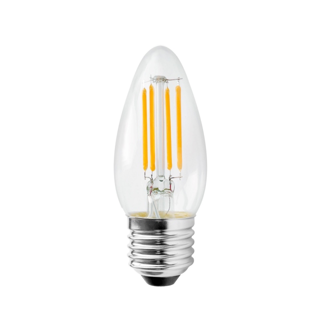 LED 5w ES Clear Cool White Dimmable Light Bulb - Candle