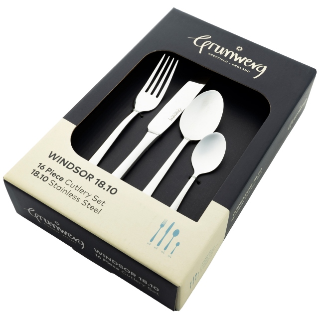 16 Piece Stainless Steel Cutlery Set - Windsor