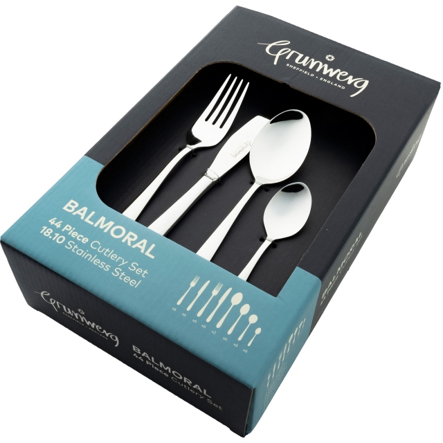 44 Piece Stainless Steel Cutlery Set - Balmoral