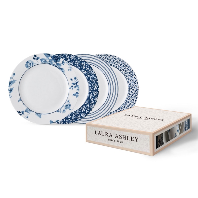 Set of 4 Side Plates - Laura Ashley Blueprint