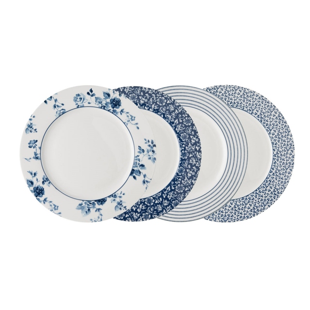 Set of 4 Dinner Plates - Laura Ashley Blueprint