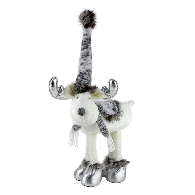 Reindeer Standing Plush- Grey