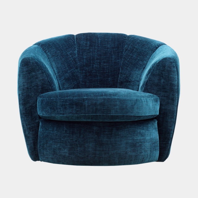 Accent Swivel Chair In Fabric - Dubai