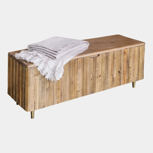 Blanket Box In Rustic Oak - Beaufort