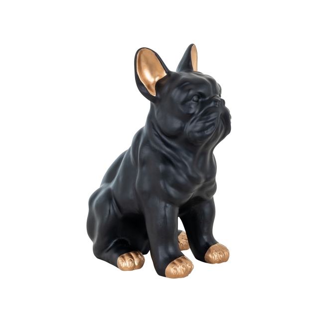 Black And Gold Sculpture - Frenchie