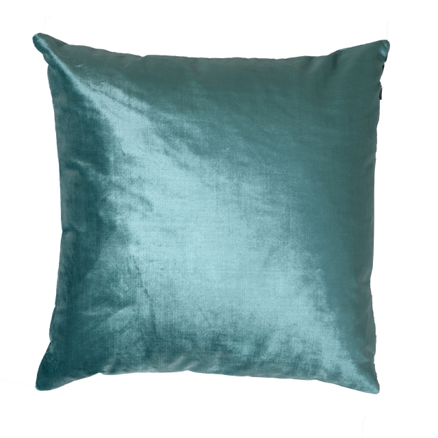 Large Aqua Velvet Cushion - Allure