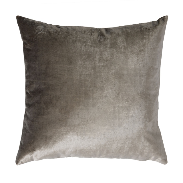 Large Taupe Velvet Cushion - Allure