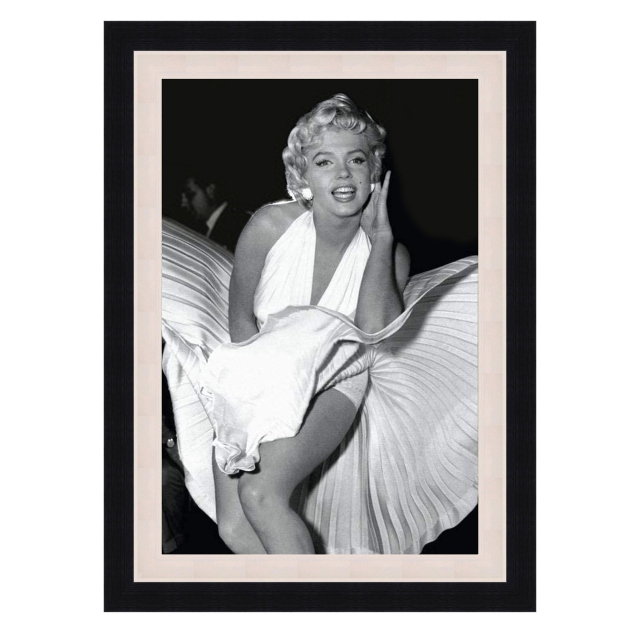 Framed Print - Marilyn Flying Skirt 