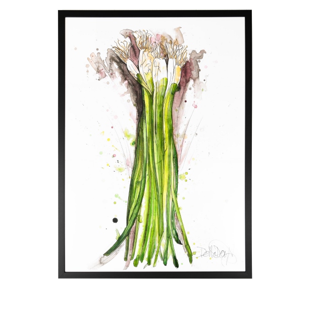 Framed Print by Della Doyle - Spring Onion Small